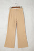 High Waist Full Length Regular Fit Pants