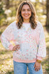 Patchwork Floral Print Long Sleeve Southern Tunic Top