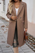 Modern Solid Single Breasted Lapel Flap Pocket Overcoat