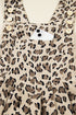 Exclusive Ribbed Leopard Print Wide Leg Bib Jumpsuit