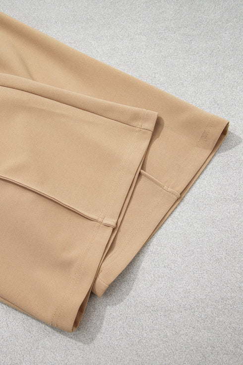 High Waist Full Length Regular Fit Pants