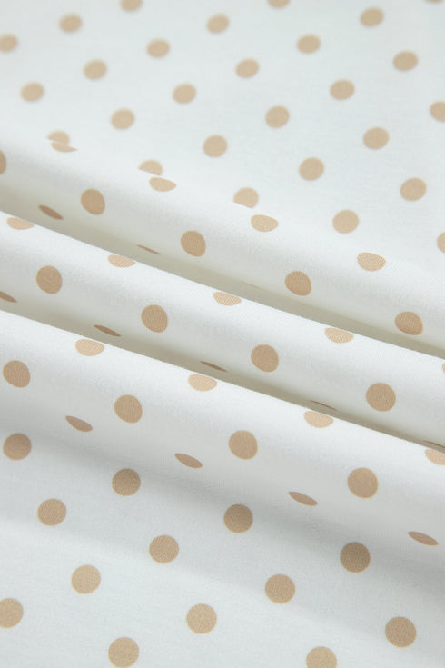 Polka Dot Patchwork Long Sleeve Pant Set
