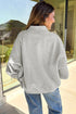 Polyester Mock Neck Graphic Print Reversible Sweatshirt