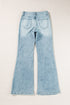 Acid Wash Denim Extra Wide Leg High Waist Jeans