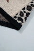 Leopard Star Pattern Round Neck Long Sleeve Shift Sweater