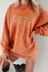 Polyester Ribbed Textured Embroidered Drinks Graphic Sweatshirt