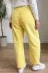 Grommet Knot Waist Detail Curved Barrel Jeans