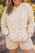 Floral Print Hooded Long Sleeve Loungewear Set