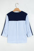 Drop Shoulder Long Sleeve Striped Pullover Sweater