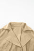 Modern Solid Lapel Collar Waist Tie Wind Coat