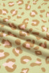 Leopard Polka Dot Trim Long Sleeve Top