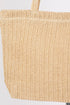 Woven Straw Textured Beach Tote Carryall Shoulder Bag