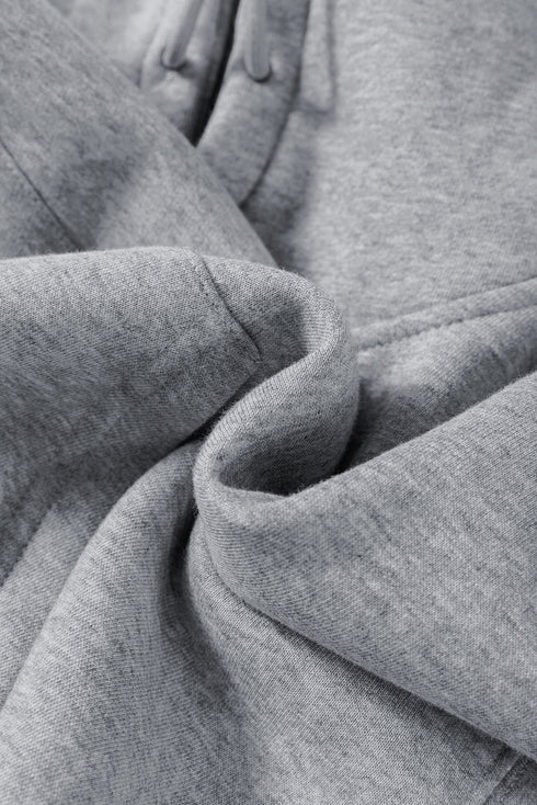 Relaxed Knit Hooded Crop And Jogger Lounge Set