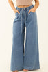Exclusive Washed Super Wide Leg Denim Jeans