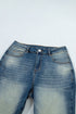 Pocket Detail Flare Leg Silhouette Denim Jeans