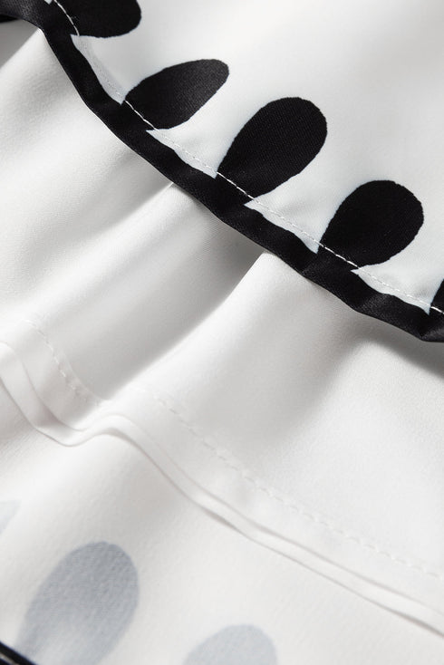 Bohemian Paisley Geometric Print Belted High Waist Casual Shorts