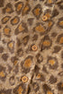 Metallic Leopard Print Dolman Sleeve Button Down Shirt