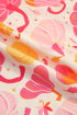 Pumpkin Print Pocket Placket Shell Button Lounge Set