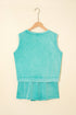 Mineral Wash Tank Top Split Skirt Two Piece Dress