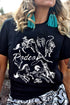 Polyester Rodeo 8 Seconds Western Graphic Tee