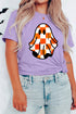 Checkered Ghost Character Graphic Print T Shirt