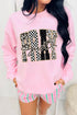 Just Pray Unique Letter Graphic Round Neck Pullover Sweatshirt