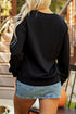 Leopard Print Spooky Ghost Graphic Pullover Sweatshirt