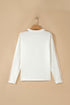 Lace Patchwork Round Neck Long Sleeve Top