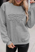 Abstract Graphic Print Long Sleeve Crew Neck Pullover