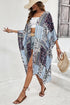 Bohemian Patchwork Print Open Front Resort Kimono