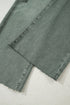 Distressed Raw Edge Wide Leg Denim Jeans