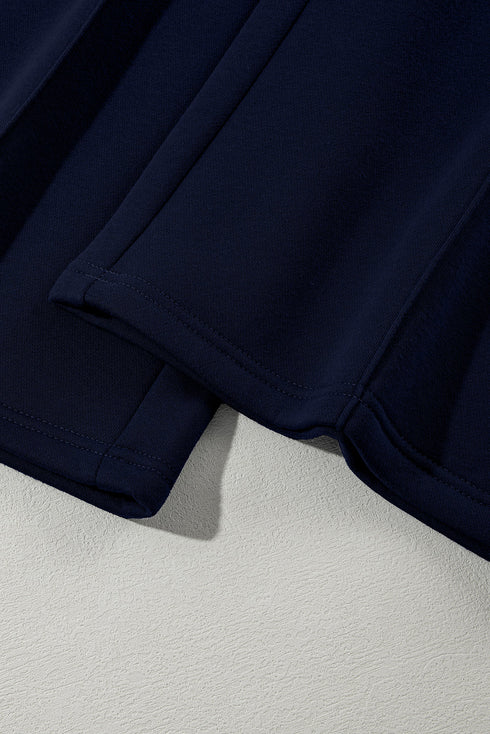 Zip Front High Neck Wide Leg Matching Set