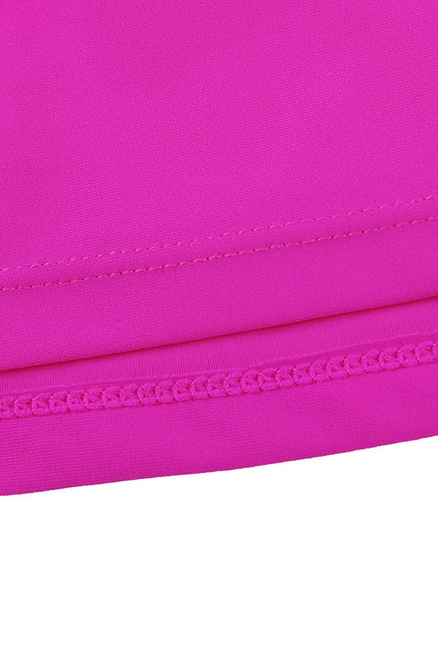 Wide Waistband Smooth Stretch Mini Swim Skirt