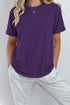 Soft Stretch Blend Crew Neck Short Sleeve Tee