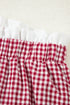 Southern Belle Plaid Print Trim Bottoms