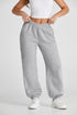 Cotton Polyester Blend Crisscross Elastic Waist Pants