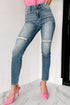 Distressed Denim Ripped Southern Belle Skinny Jeans