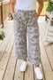 Camouflage Patch Pocket Ankle Length Pants