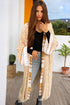 Bohemian Geometric Print Open Front Duster Kimono