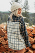 Plaid Button Up Long Sleeve Shift Silhouette Shacket