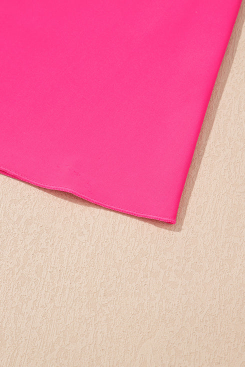 Tie Shoulder Strap Relaxed Fit Two Piece Tankini Set