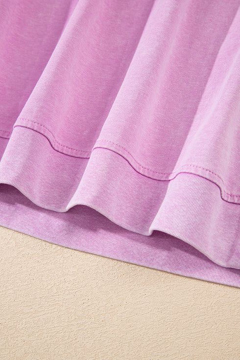 Mineral Wash Tank Top Split Skirt Two Piece Dress