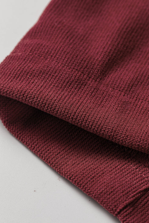 Polyester Racing Elastic Waist Drawstring Corduroy Pants