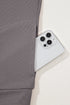 Waffle Textured Collar Half Zip Pocketed Drop Shoulder Sweatshirt