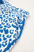 All Over Leopard Print Lace Up Accent Trim Shorts