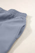 Cowl Neck Drawstring Pullover Wide Leg Pant Set