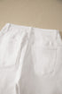 Rolled Cuff Stretch Bermuda Denim Shorts