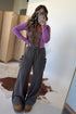 Cotton Elastic Waist Drawstring Tie Cargo Pants
