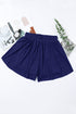 Active Drawstring Elastic Waist Lined Ruffle Shorts Swim Bottoms
