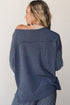 Raw Seam Patchwork Striped Long Sleeve Pant Set